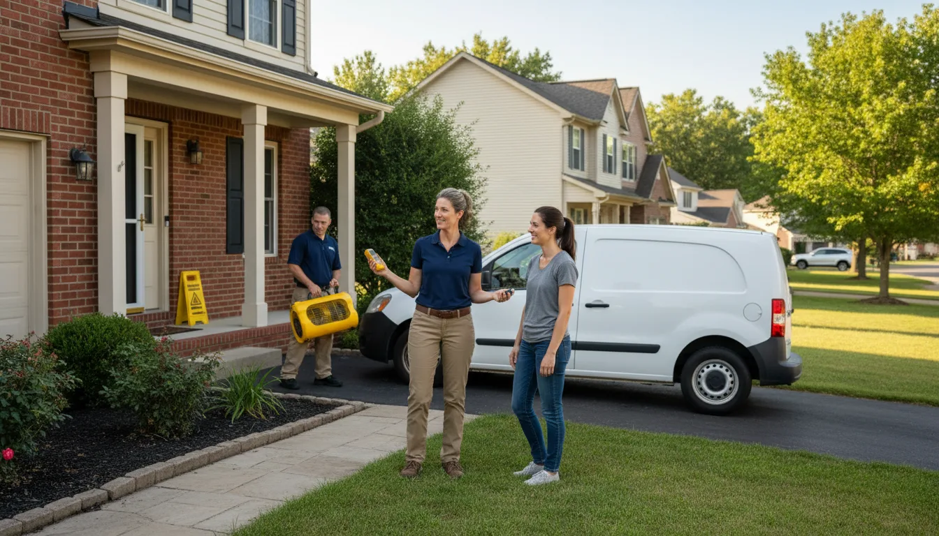 Residential water damage restoration in Maxton, NC